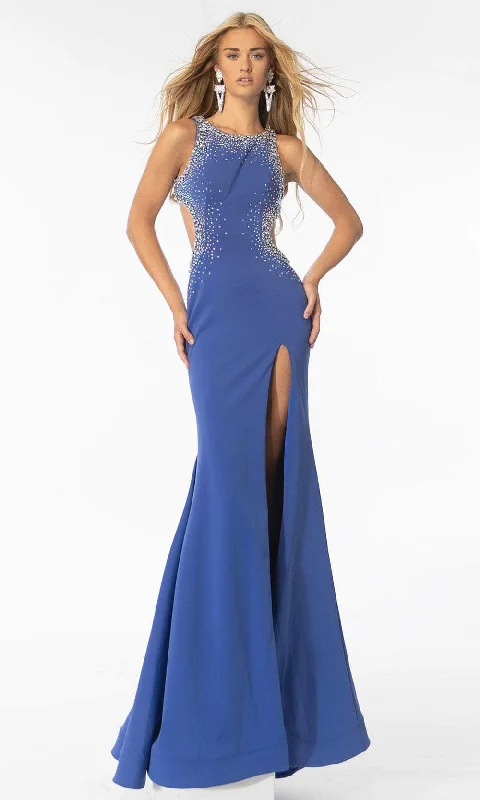 Ava Presley 39237 - Jewel Neck Cutout Prom Gown