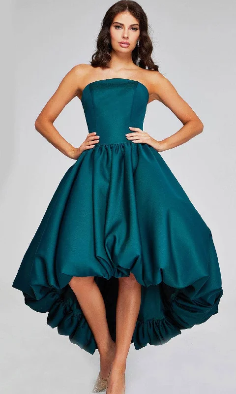 Jovani 42345 - Strapless Bubble Hem Evening Dress