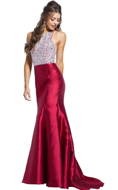 Jovani 57615 Halter Long Prom Dress