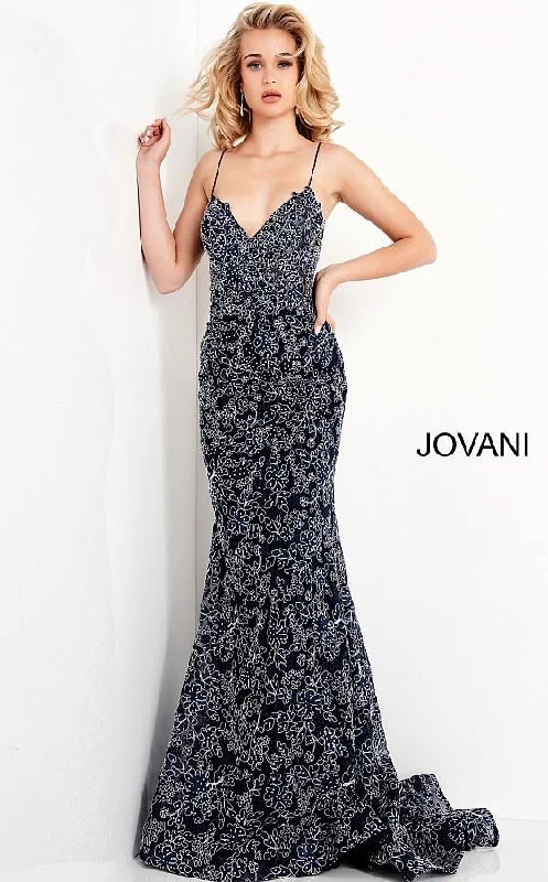 Jovani 06591 Lace Spaghetti Strap Prom Dress