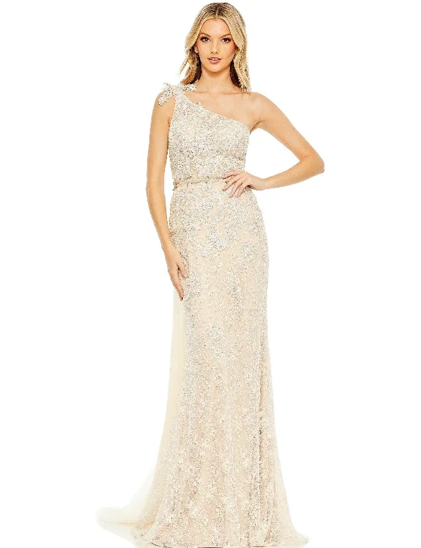 Mac Duggal 79315 Long One Shoulder Formal Lace Gown