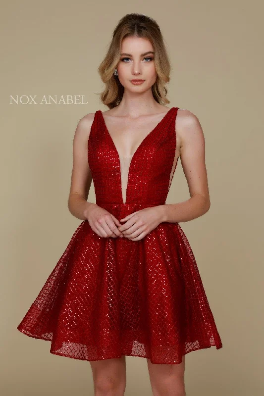 Prom Short Sleeveless Homecoming Glitter Dress Sale