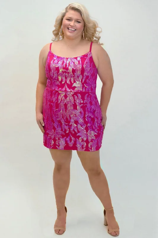 Sydneys Closet SC8123 Plus Size Short Homecoming Dress