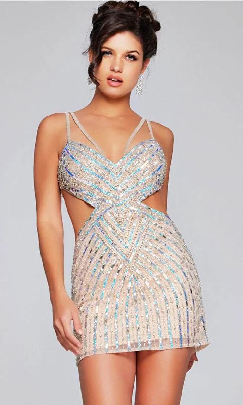 Jovani 400610 - Sequin Sleeveless Cocktail Dress