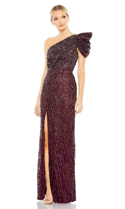 Mac Duggal - 5622 Draped Sleeve Sequin Gown