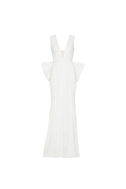 Davina Bow Gown Ivory